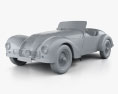 Allard K1 1946 3D модель clay render
