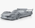 Alpine a424b 2024 3D-Modell clay render