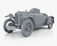 Amilcar CGSS 1926 3d model clay render