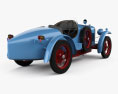 Amilcar CGSS 1927 3D 모델  back view