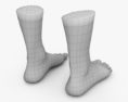 男性の足 3Dモデル