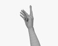Female Hands Peace Gesture 3D 모델 