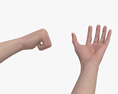 Female Hands Thumbs up Modèle 3d