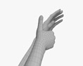 Female Hands Thumbs up 3Dモデル