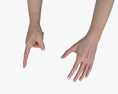 Female Hands Finger Point Modelo 3D