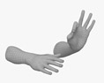 Male Hands Ok Sign 3D-Modell