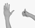 Male Hands Thumbs up Modelo 3D