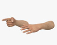 Male Hands Finger Point Modèle 3d