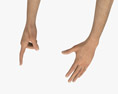 Male Hands Finger Point 3Dモデル