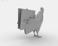 Rooster Leghorn Low Poly 3D 모델 