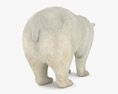 Polar Bear Low Poly Rigged Modello 3D