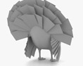 Turkey Low Poly Rigged 3d model