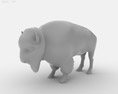 American Bison Low Poly 3d model