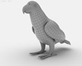 African Grey Parrot Low Poly 3d model