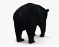 Asian Black Bear Low Poly Rigged 3Dモデル