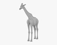 Giraffe Low Poly Rigged Modello 3D