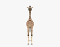 Giraffe Low Poly Rigged 3D 모델 