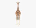 Giraffe Low Poly Rigged 3D модель