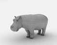 Hippopotamus Low Poly Modello 3D