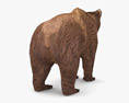 Brown Bear Low Poly Rigged 3D 모델 