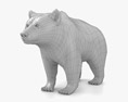 Brown Bear Low Poly Rigged 3D 모델 