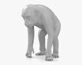Chimpanzee Low Poly Rigged 3d model
