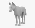 Dingo Low Poly Rigged Animated Modelo 3d