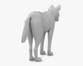 Dingo Low Poly Rigged Animated 3D 모델 