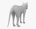 Thylacine Low Poly Rigged 3d model