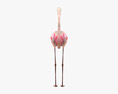 Flamingo Low Poly Rigged Modèle 3d