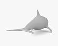 Common Bottlenose Dolphin Low Poly Rigged Animated 3D模型