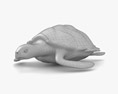 Hawksbill sea turtle Low Poly Rigged Animated 3D-Modell