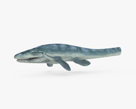 Mosasaurus Low Poly Rigged Animated 3D model
