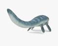 Mosasaurus Low Poly Rigged Animated Modello 3D