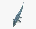 Mosasaurus Low Poly Rigged Animated 3D модель