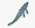 Mosasaurus Low Poly Rigged Animated Modello 3D