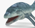 Mosasaurus Low Poly Rigged Animated Modèle 3d
