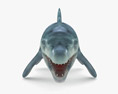 Mosasaurus Low Poly Rigged Modello 3D