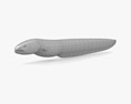 Electric Eel Low Poly Rigged Modello 3D