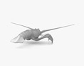 Achelata Low Poly Rigged Animated Modelo 3D