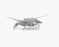 Achelata Low Poly Rigged Animated 3d model