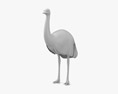 Emu Low Poly Rigged 3D модель