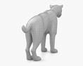 Homotherium Low Poly Rigged 3d model