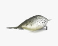 Narwhal Low Poly Rigged 3D модель