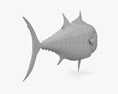 Atlantic Bluefin Tuna Low Poly Rigged Animated 3D 모델 