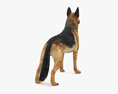 German Shepherd Low Poly Rigged 3D-Modell