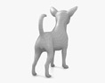 Chihuahua Low Poly Rigged Animated 3D-Modell