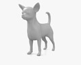 Chihuahua Low Poly Rigged Animated 3D 모델 