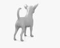 Chihuahua Low Poly Rigged Animated 3D模型