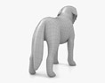 St Bernard Low Poly Rigged Animated 3D模型